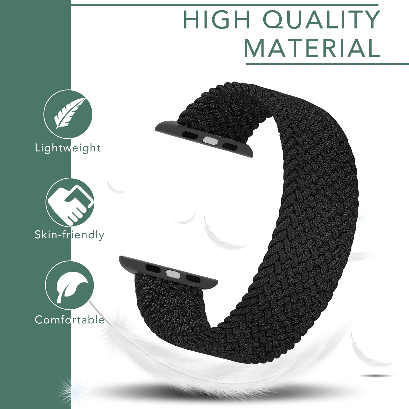  Плетеная сольная петля для Apple watch band 44 мм 40 38 42 тканевый нейлоновый эластичный пояс браслет iWatch series 3 4 5 se