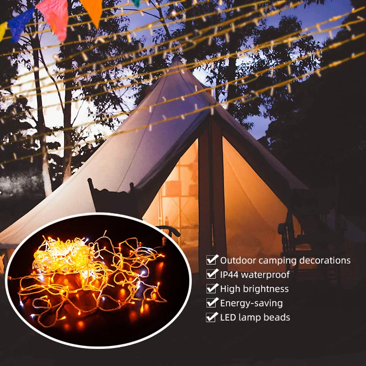 Hot Sale LED String Light Garden Decorative Holiday Christmas Garland LED String Outdoor Lamps Camping Light