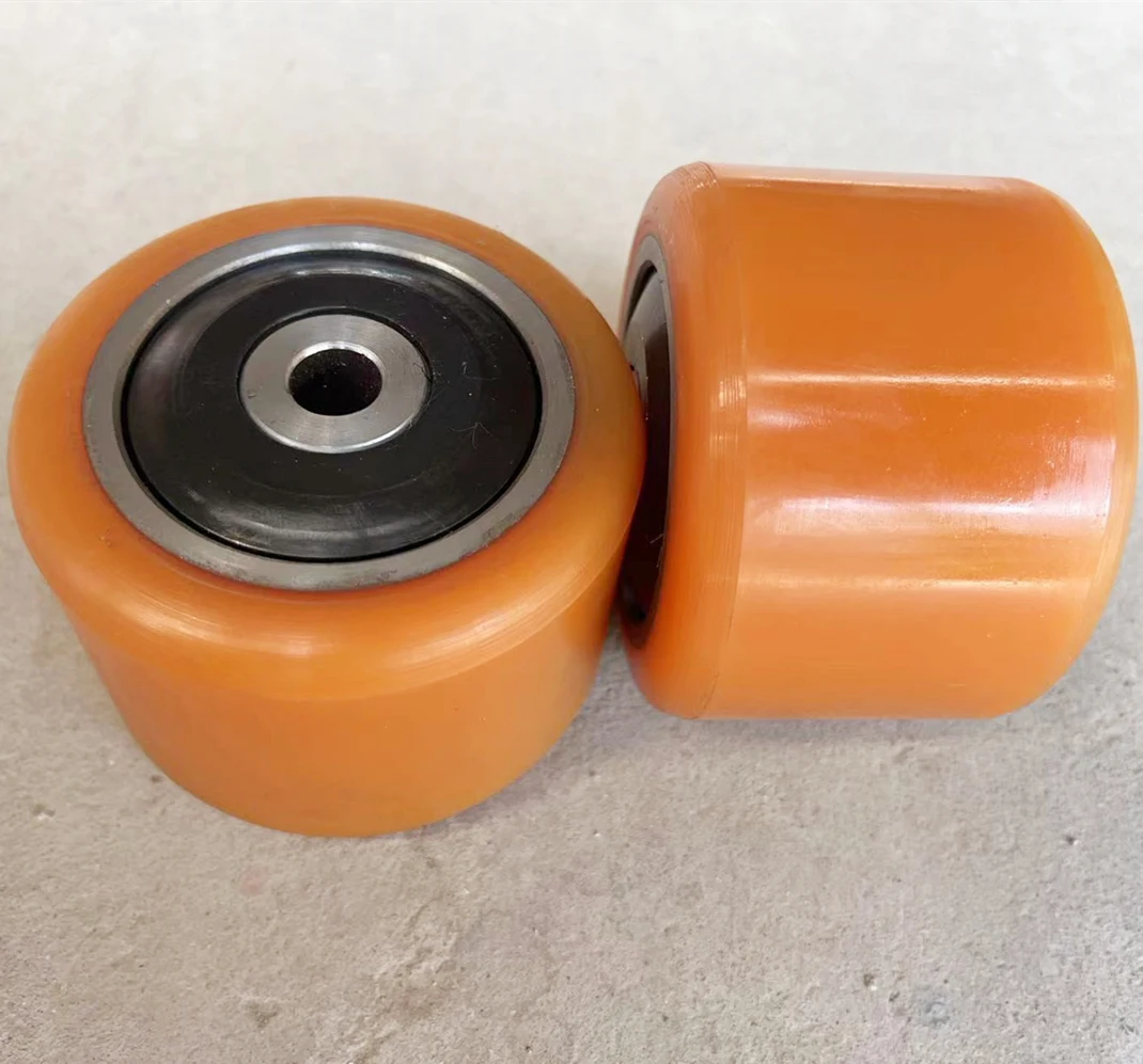 Linde 85x80/85-20 mm Linde Part No. 0009903524 Solid Polyurethane Long Working life Front Wheel Assembly  Load Roller
