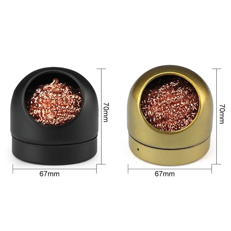 Cleaning Ball Desoldering Soldering Iron Mesh Filter Cleaning Nozzle Tip Copper Wire Cleaner Ball Metal Dross Box Clean Ball