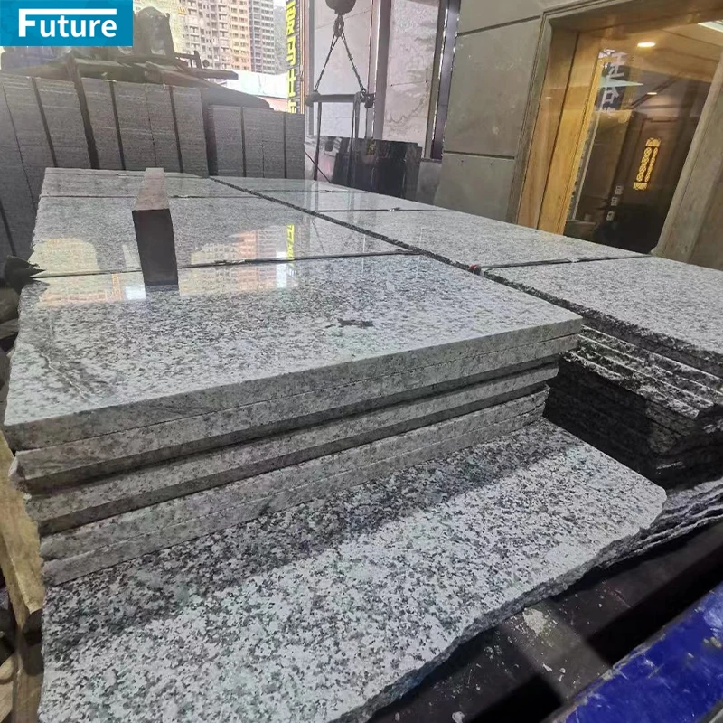 Wholesales Polished Honed Flamed Tumbled Light Grey Granite For Villa Interior Decoration Project Staircase Kitchen Countertop