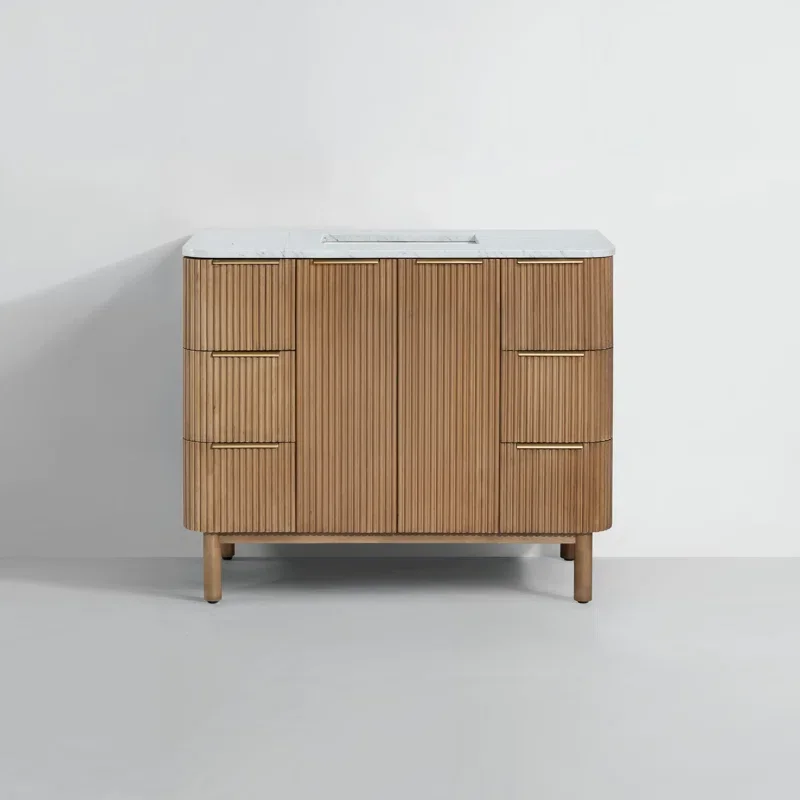 Vietnam Factory Luxury Classic Italian Style Bathroom Furniture Vanity Cabinets Modern Design for Hotels