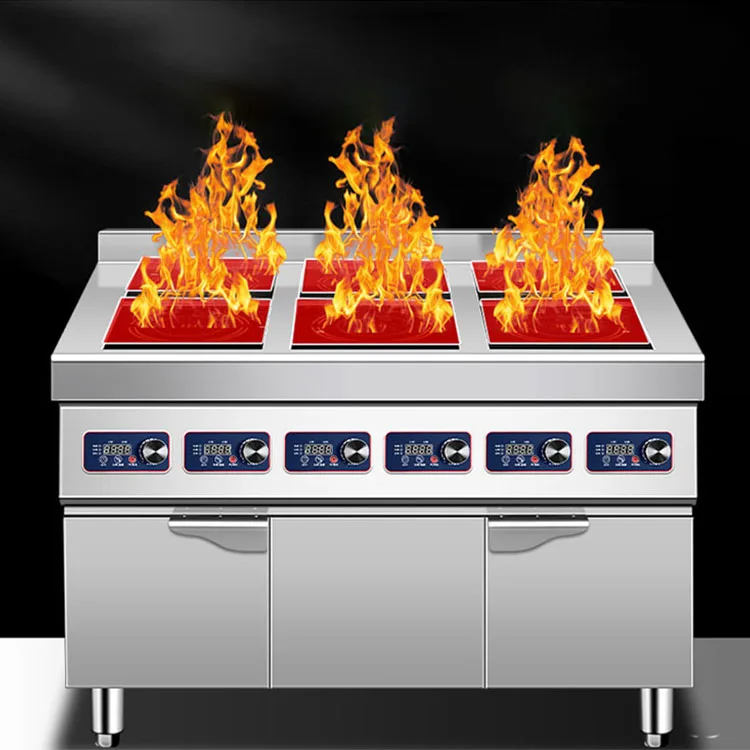 6 Burner Built In Hob Industrial Stainless Steel Cooktop Commercial Electric Induction Stove Cooking Range Cookers