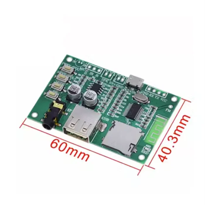 BT201 Dual Mode 5.0 BT Lossless Audio Power Amplifier Board Module Tf Card U Disk Ble Spp Serial Port Transparent Trans