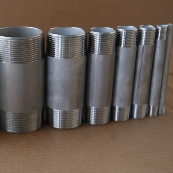 
 Трубные фитинги 1/4X8 дюймов из нержавеющей стали 304L, цилиндр SCH40 NPT, цилиндрические соски с резьбой, оба конца, соски  