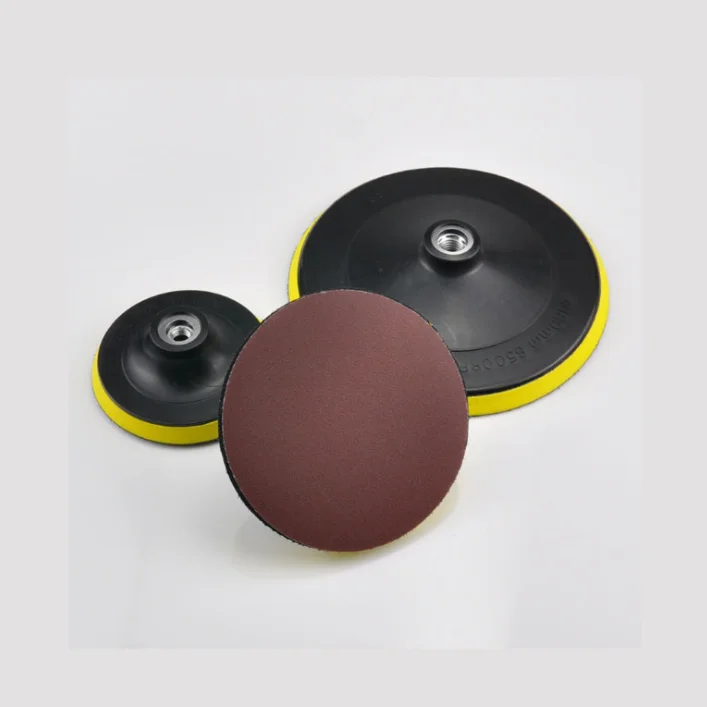 Flocking sandpaper piece suction cup flannelette piece self-adhesive plate self-adhesive tray back flannelette grinder 100MM125M