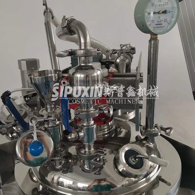 SPX Factory Price 5L Laboratory Vacuum Emulsifier Homogenizer Emulsifying Machine