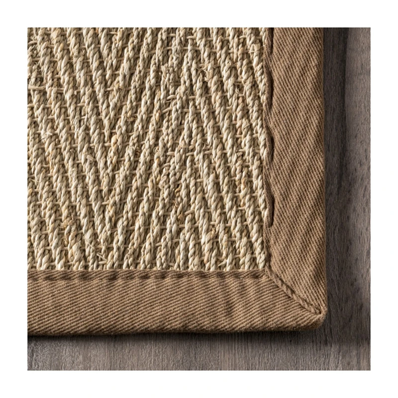 Natural fiber seagrass wicker rug wicker carpet carpet rug living room