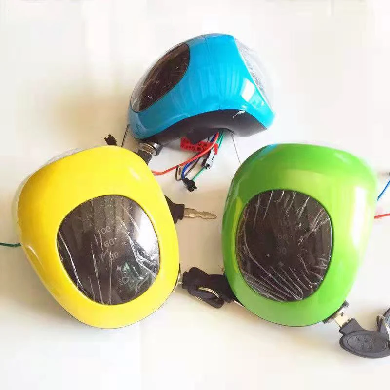 Electric Bike Scooter Speed meter&Battery Level Indicator 48V60v Display meter with Front light Mobility DIY Part