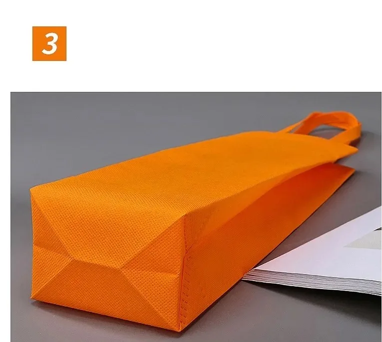 Customized Logo Wholesale Folding Single Bottle Non-Woven Wine Bag Promotional Wine Gift tote Bag 2 3 4 6 Bottle With Printing