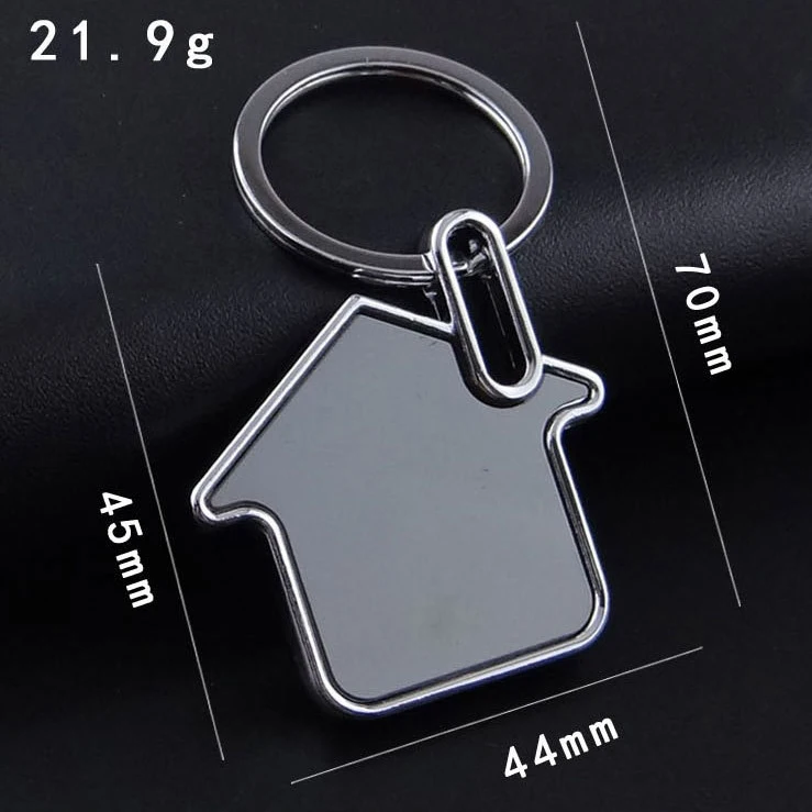 Promotional Use Custom House Shape Key Chain Real-estate Advertising Gift Keychain