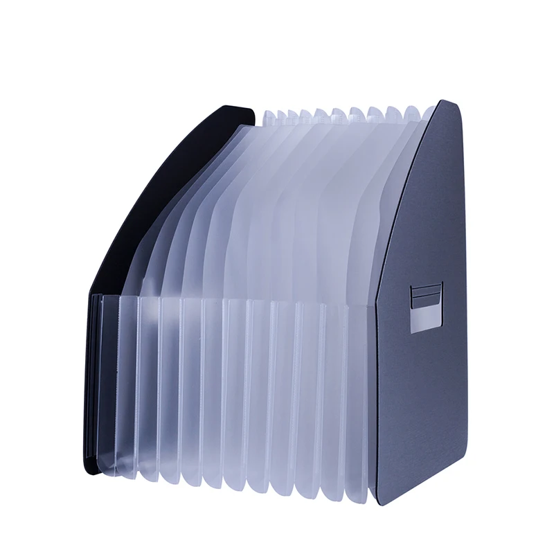 Factory Price Expanding Accordion File Folders Desktop Organizer PP Plastic Stackable File 	 plastic file storage box