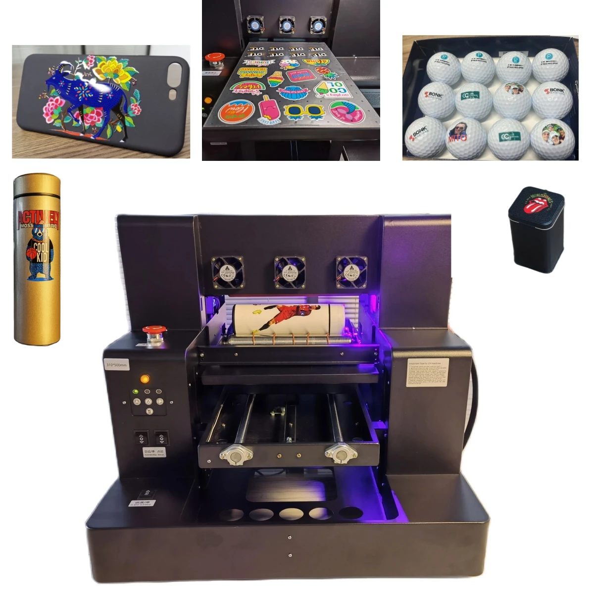 A3 UV DTF Printer UV Direct To Film Printer UV AB Crystal Label Printer With Laminator for Bottle Phone Case Tumbler