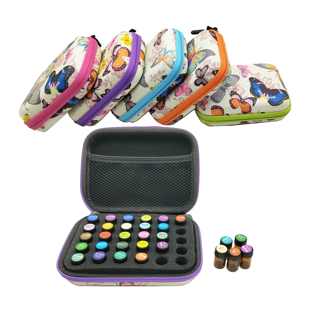 Fumao EVA Essential Oils Carrying Case Organizer for 30 Bottles2ml and Essential Oils Travel Bag Holder for Young Living doTERRA