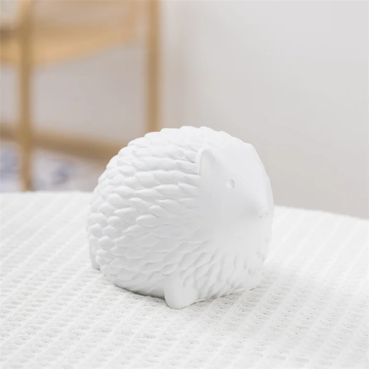 Cute Cement Hedgehog Ornaments Table Garden Decoration Creative Small Nordic Modern Home Decor Accessories Decors