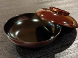 Nishimura Kisshodo Wooden Decorative Salad Bowl With A Lacquer Coating
