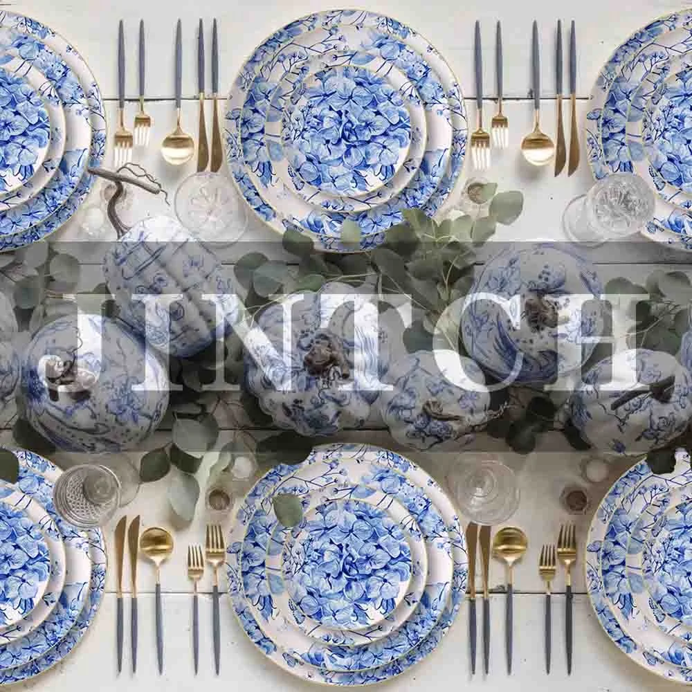 High Quality Cheap Bulk Elegant Ceramic Homeware Fine Bone China Dinner Plates Set For Wedding