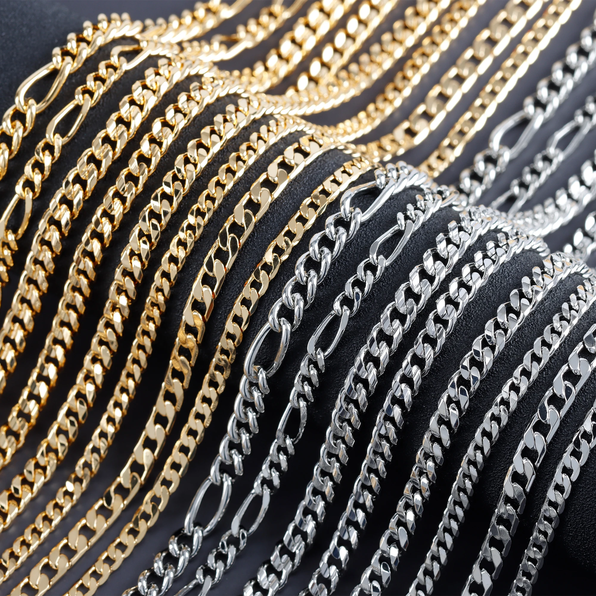 Multi Styles Cuban Copper Chain Diy Necklace Chain For Women Men Jewelry Making Accessories C272