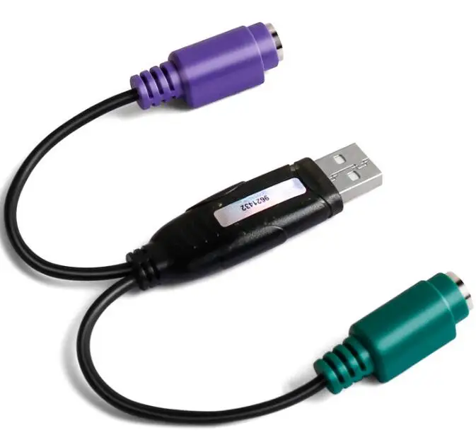 
 Адаптер для клавиатуры и мыши USB Type A папа-2 x PS/2 PS2  
