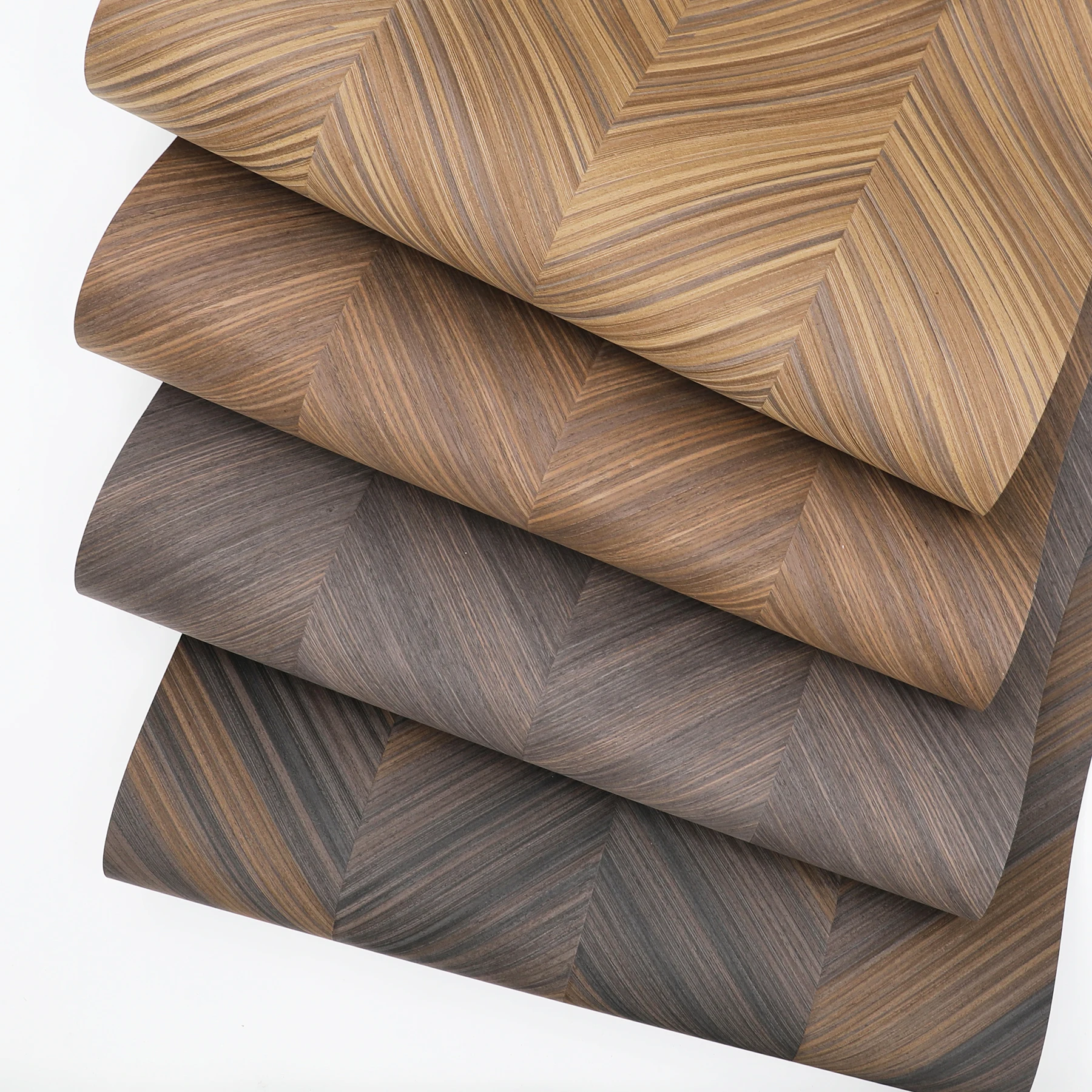 Greenland stripe Engineered Wood Veneer Collage Series table flooring Furniture Door Plywood skin Wallpaper For Home Decoration