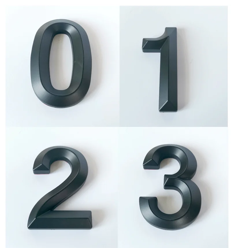 3D Plastic Door Numbers Hotel Room Address Door Numbers House Numbers