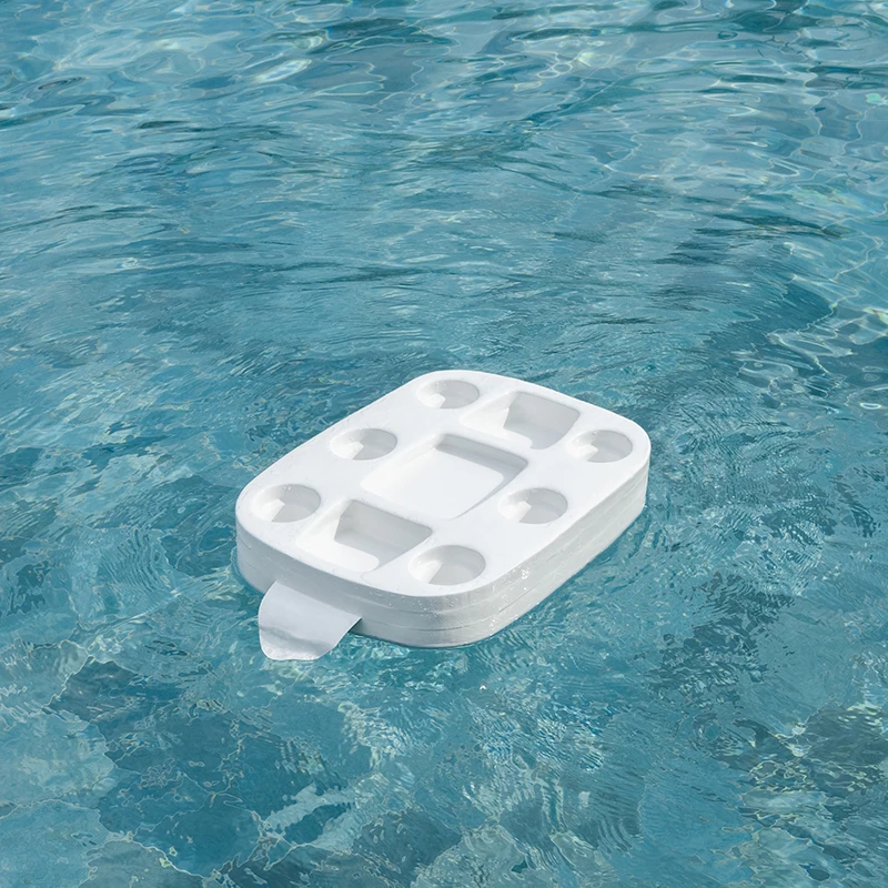 Closed Cell Foam Beverage Fruits Floating Tray Drink Holder Ultra Buoyant Water Floats for Pools Sandbars Parties 9-Holes