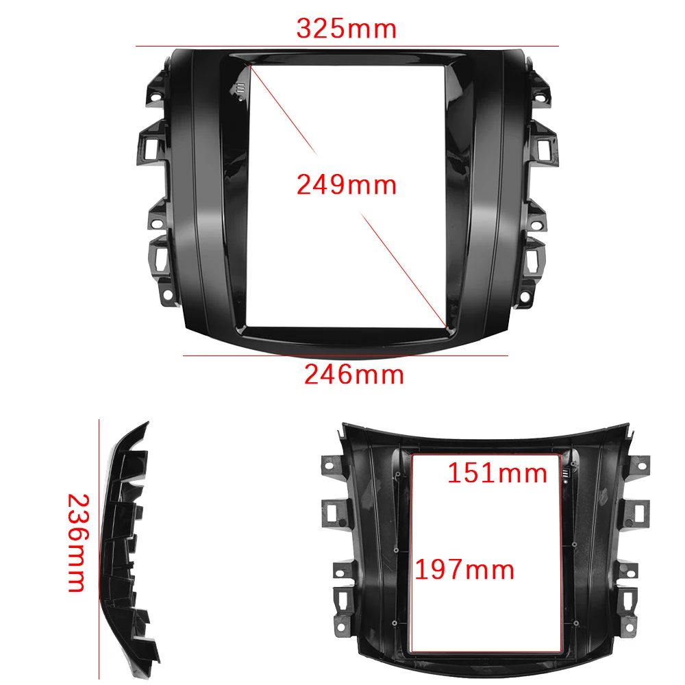 2 Din 9.7' Android Car Accessories Fascia Special Kit For Nissan Terra 2018 Dashboard Panel Fascia and Adapter