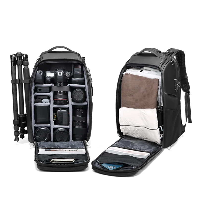 Photography Camera Backpack Multifunctional Digital Camera Bag With TSA Lock for Travelling Photographers