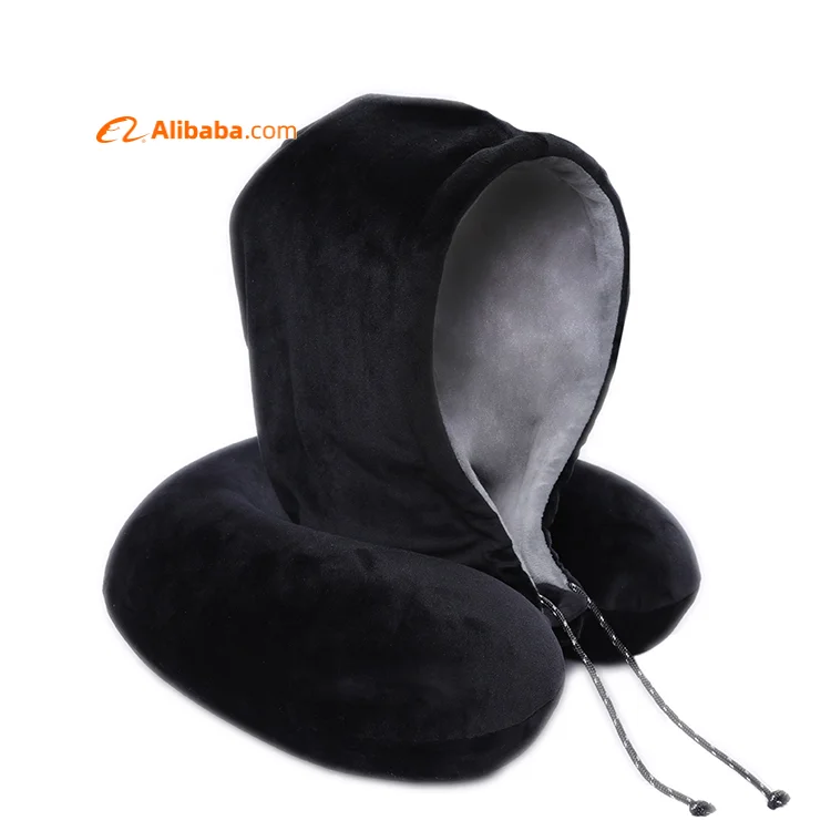 Custom Flying Bear memory foam pillows neck pillow travel  travel hoodie pillow for travel