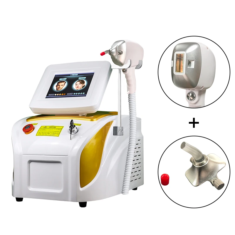 Hot selling 3-wavelength ice platinum titanium diode hair removal 808 diode skin rejuvenation hair removal beauty equipment