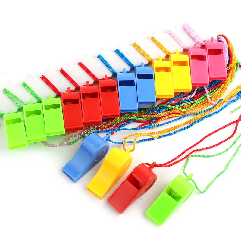 Hot selling plastic whistle 4.5cm competition special referee whistle style store gift.