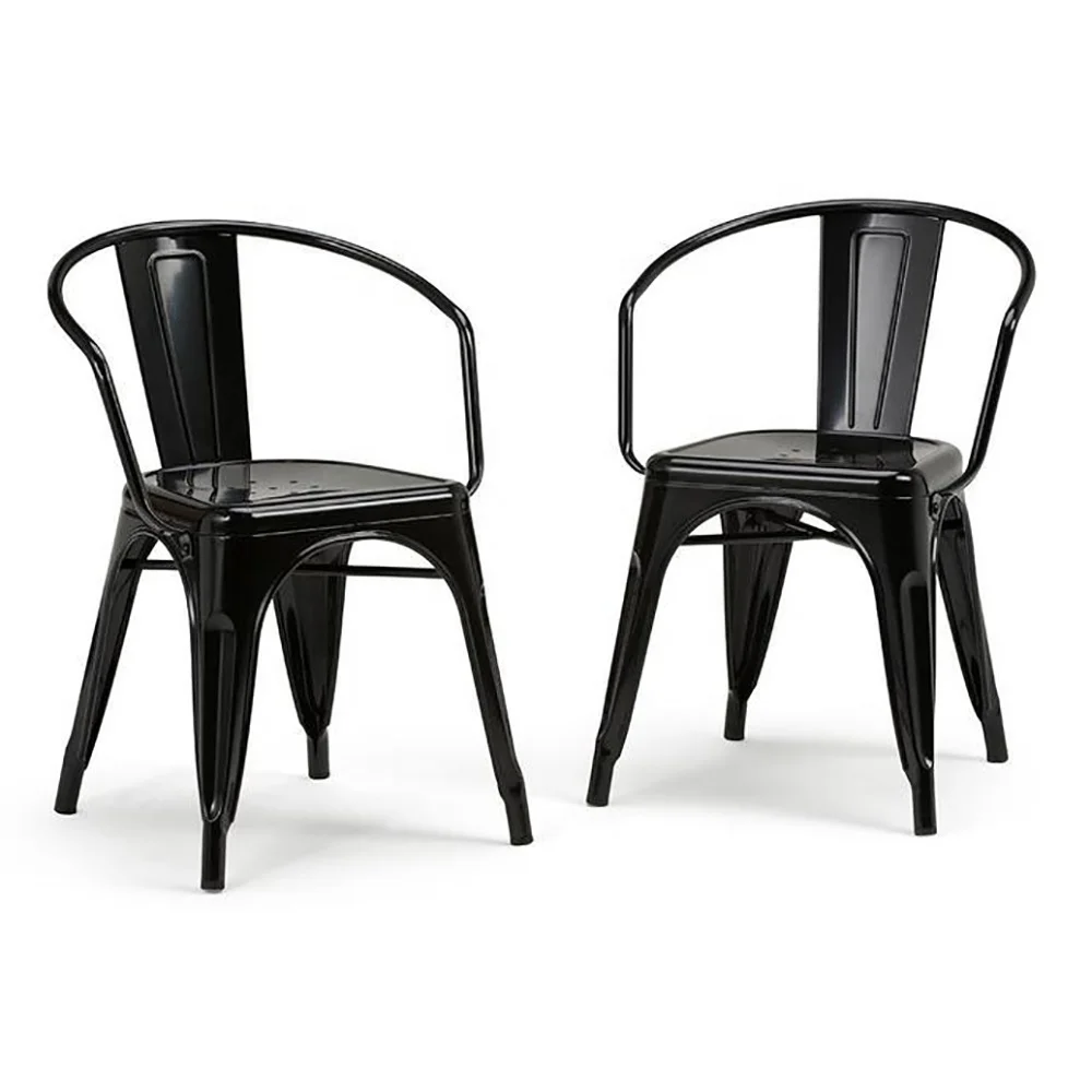 Metal chairs Hot sale cafe table and chairs restaurant iron dinning tolix metal cafe chairs frame