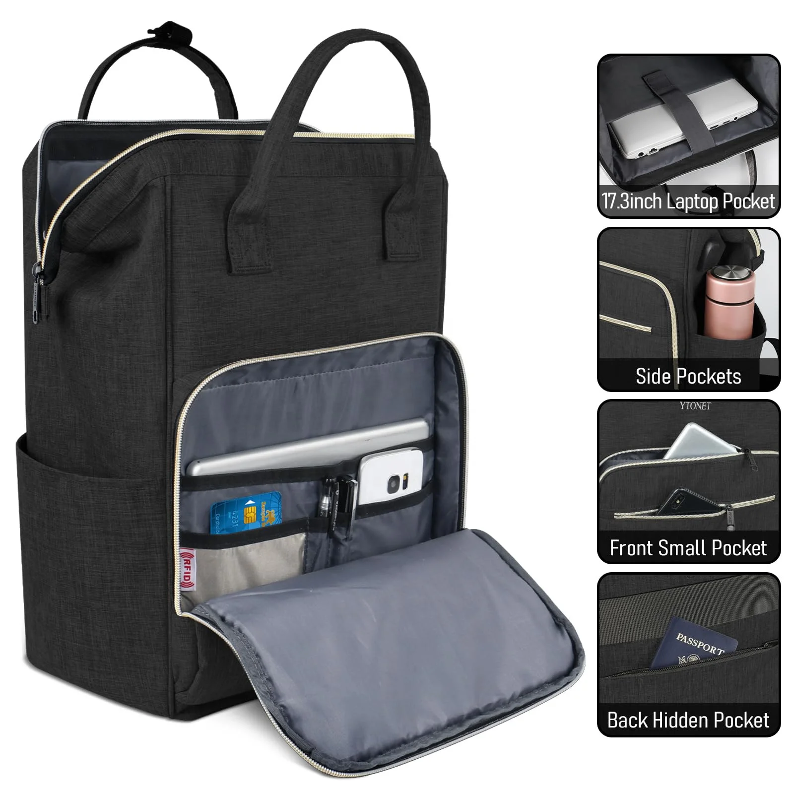 Custom USB Charging Travel Backpack College Backpacks Carry on Computer Bag Fit 15.6 Inch Laptop For Women