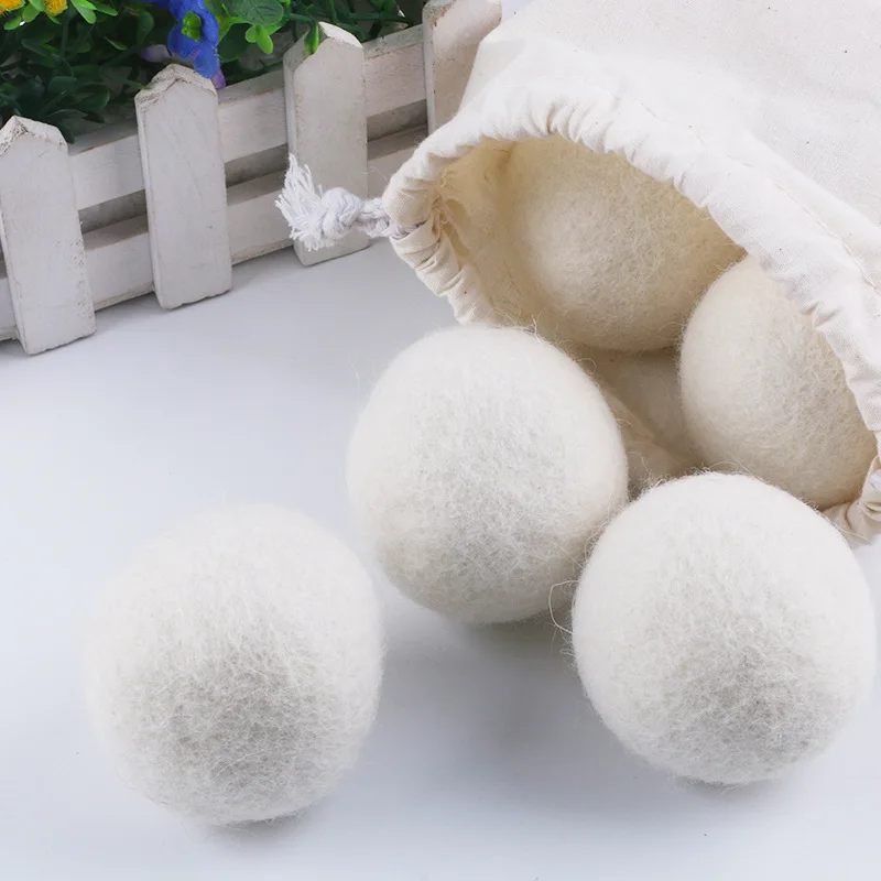Hot Sale Products Premium Natural Fabric Softener Washing Ball Reusable Dryer Wool Balls for Wash Laundry