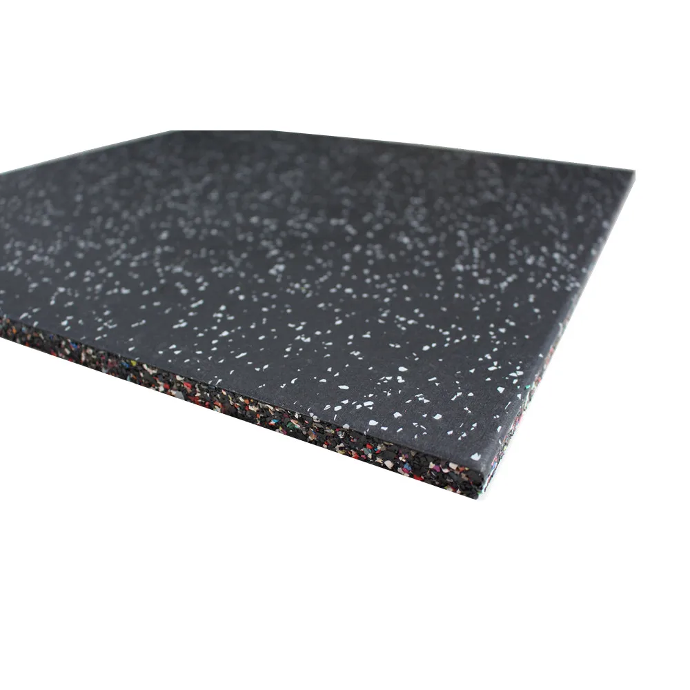 High density gray EPDM dots gym rubber floor tiles
