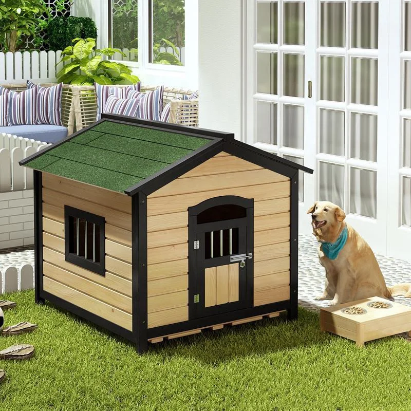 outdoor cute animal pet dogs kennel crate Houses large wooden dog cage house