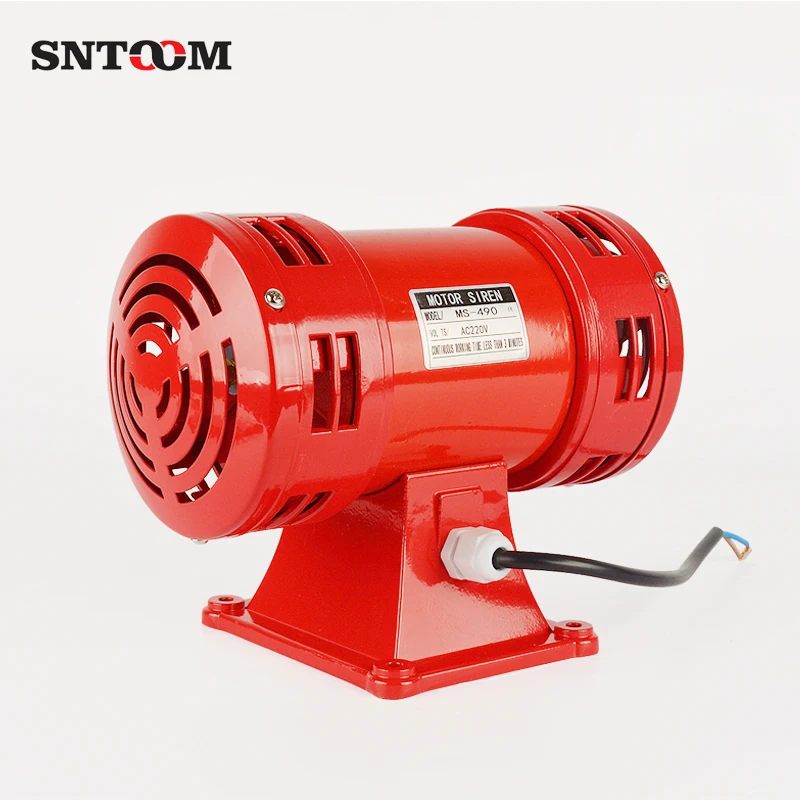 manufacturers sales ms-490 cheap red 110V/220V electric mini sound motor warning siren
