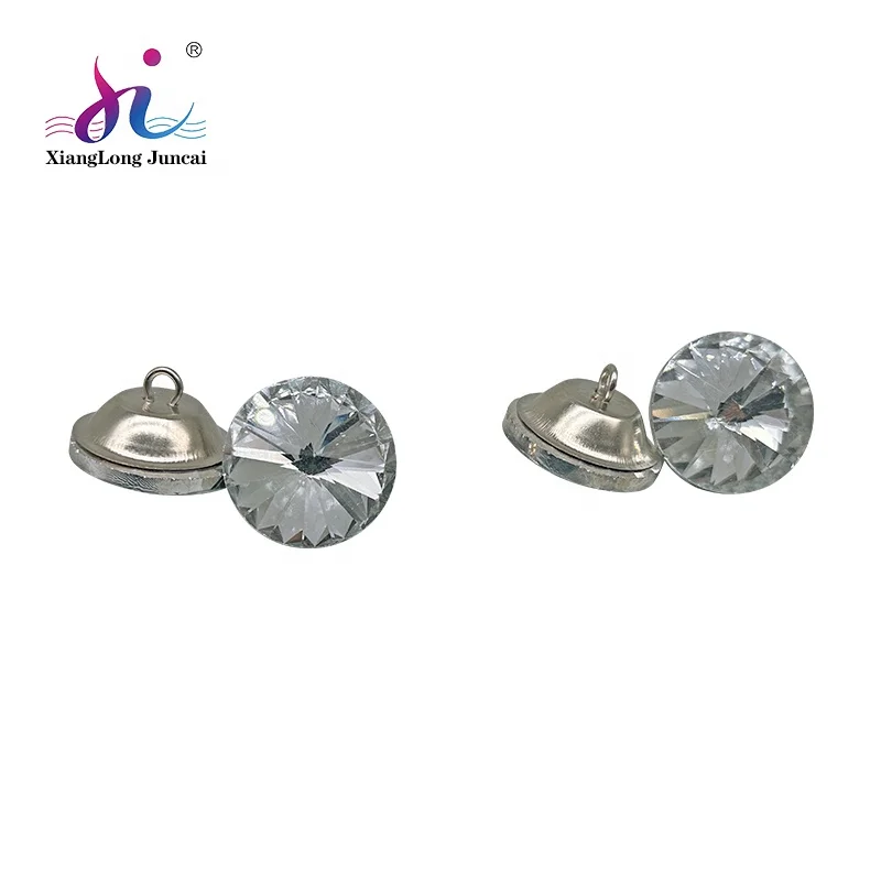 Popular Iron Sofa Button Crystal Sofas Diamond Buttons Decorative Crystal Nail Upholstery Acrylic Tack for Furniture