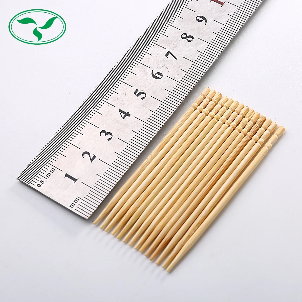 Высококачественные одноразовые 7-11 круглые бамбуковые зубочистки с пластиковой коробкой
