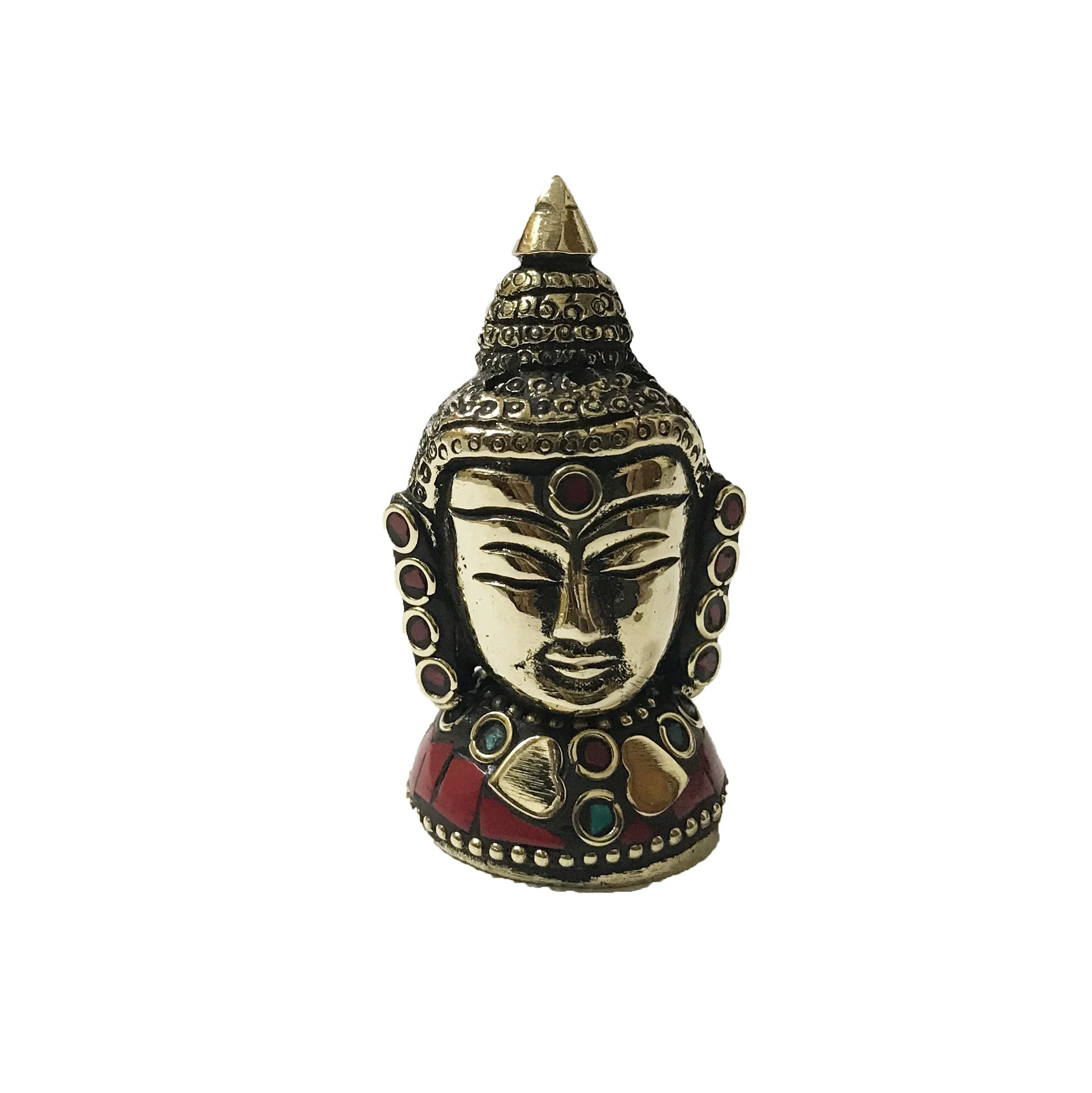 Buddha Head Brass Incense Stick Holder Burner Solid in India Ash Catcher Factory Price cheap meditation yoga NIEN
