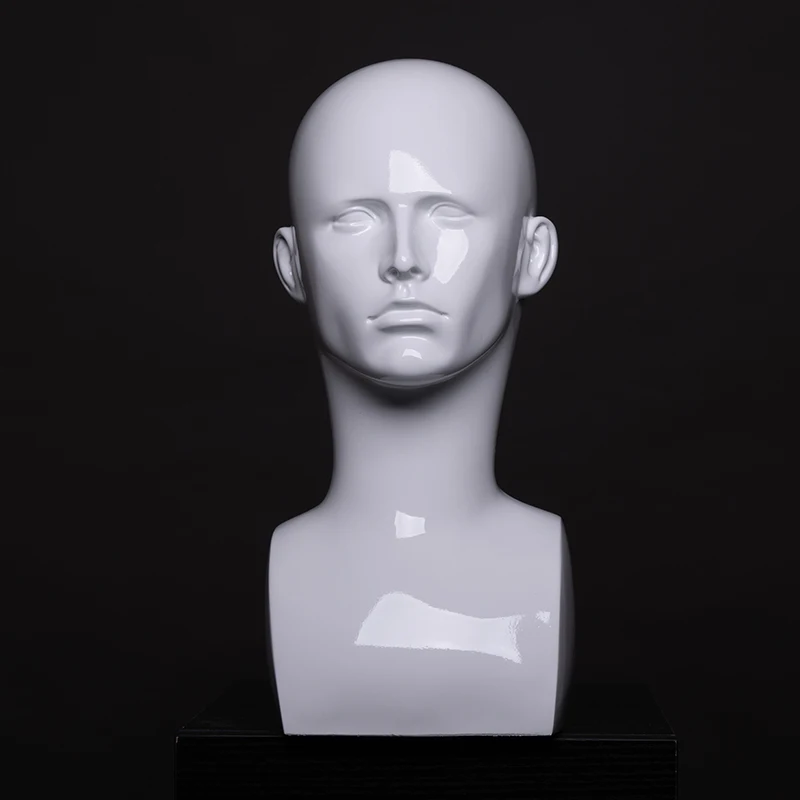 MCY Wholesale Man Head Realistic Male Mannequin Head for Jewelry Wig Hat Glasses Display