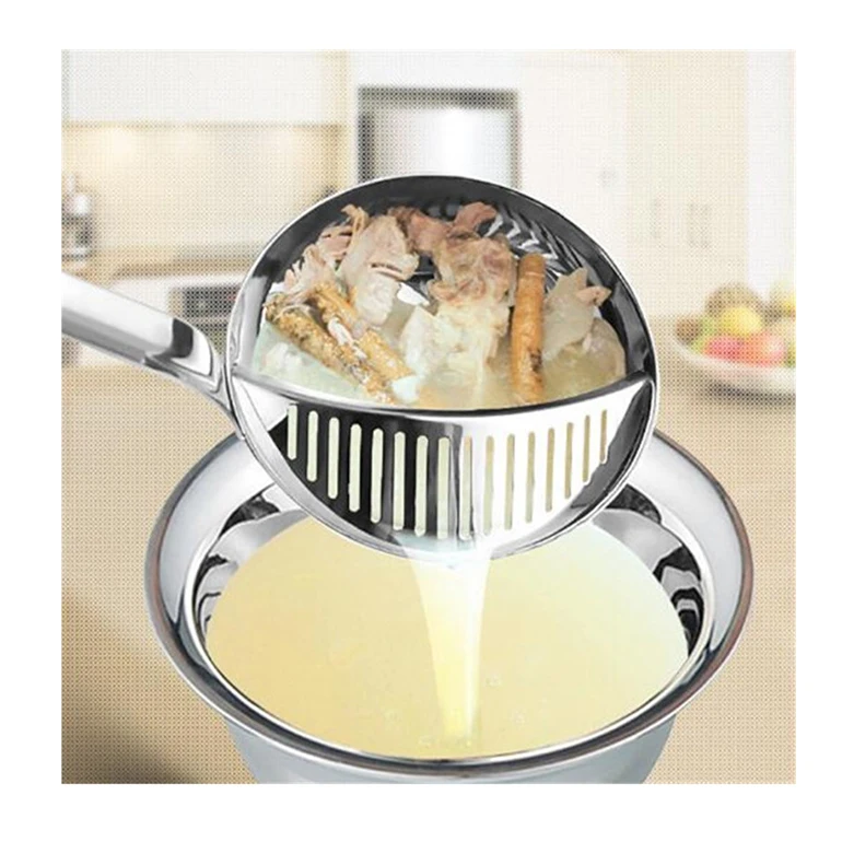 Stainless steel spoon colander dual-purpose kitchen tableware spoon