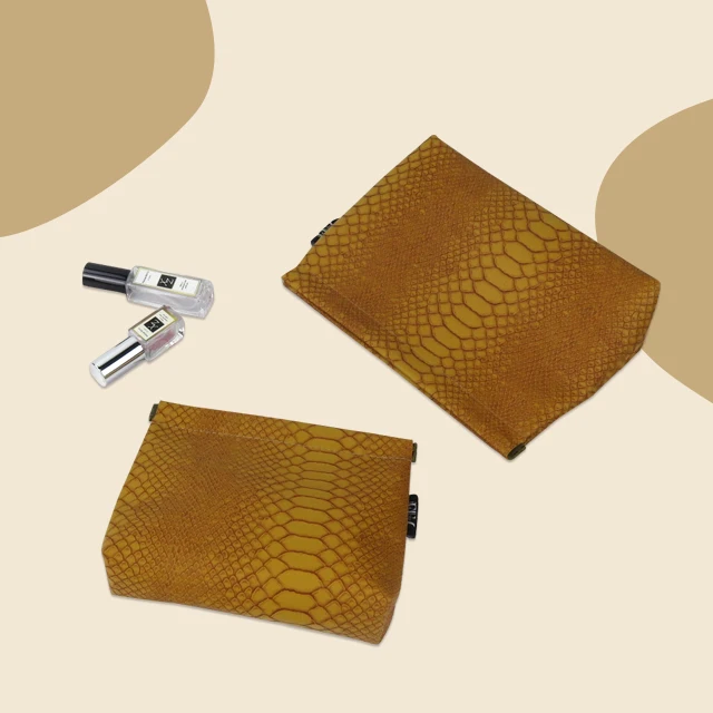 Customized Soft Mini Coin Purses Make Up Organizer Pouches Luxury Snake Skin Cosmetic Bag Travel