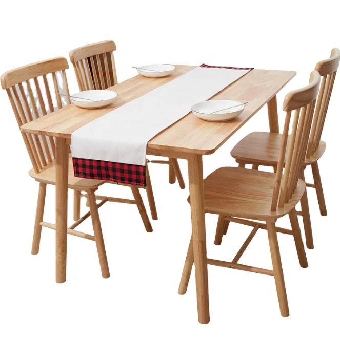 2022 Fancy Christmas Table Decoration Double Sided Buffalo Plaid Christmas Linen Sublimation Blanks Table Runner single layer