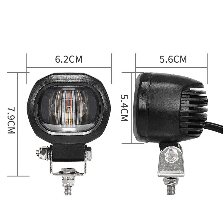 New Mini 10w Led light warning forklift laser limit dash lights red and blue forklift safety range warning light