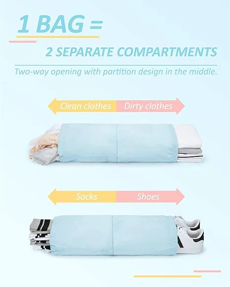 Packing Cubes 6 Pcs Luggage Bags Durable Travel Organizers Compression Cubes Bags for Luggage