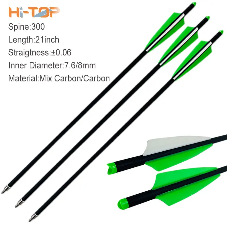 Hitop Shooting Fishing Arrows Archery Bow Hunting  Bolts 16Inch Carbon And Arrow