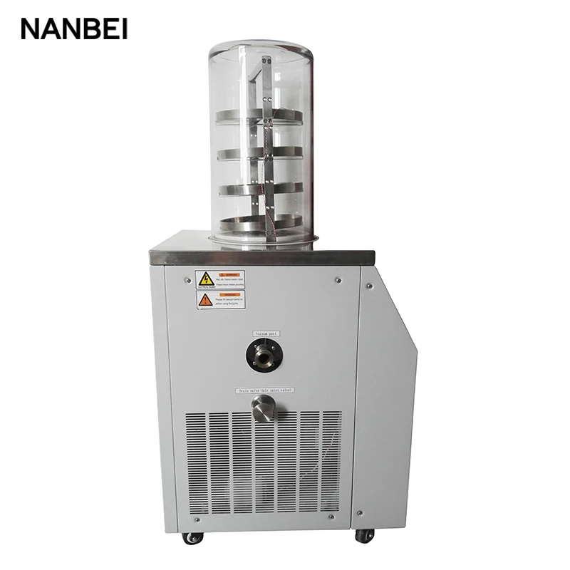 Pre-freezing lyophilizer oil free vacuum pump industrial fruit food drying machine freeze dryer