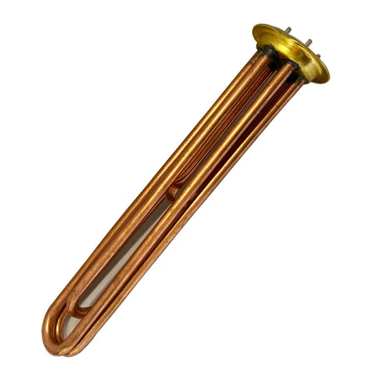 High-temperature heating and not easy to scale three-tube high-quality copper tube heating element