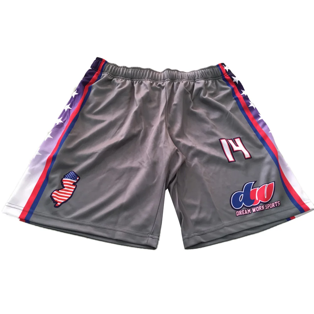 2022 latest design custom sublimated high quality desert camo pattern print five pockets microfiber softball shorts